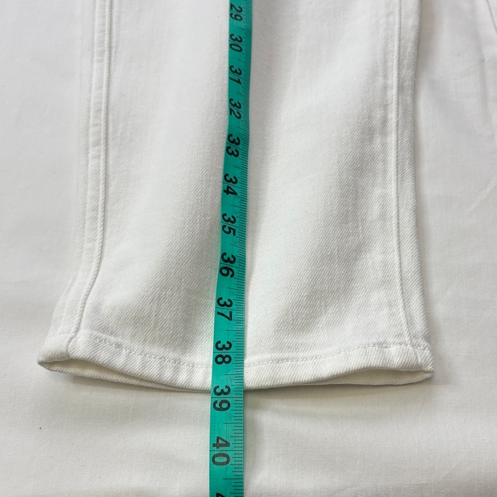 🤍 AYR The Beat High Waist Straight Jeans Women 32 White Denim 🤍 - Picture 13 of 16